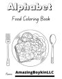 Food Alphabet Coloring Book