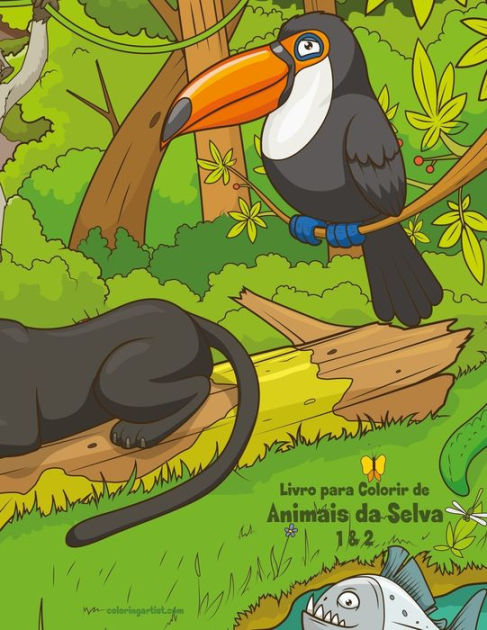 Olhinhos Malucos! Colorindo Animais da Selva