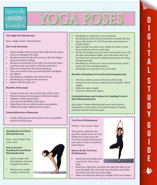 Yoga Poses: Speedy Study Guides