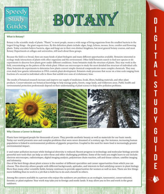 Botany (Speedy Study Guides) by Speedy Publishing eBook Barnes & Noble®