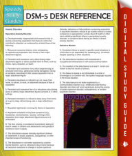 Title: DSM-5 Desk Reference (Speedy Study Guides), Author: Speedy Publishing
