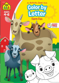 Title: School Zone Color By Letter Farm Fun Workbook, Author: School Zone