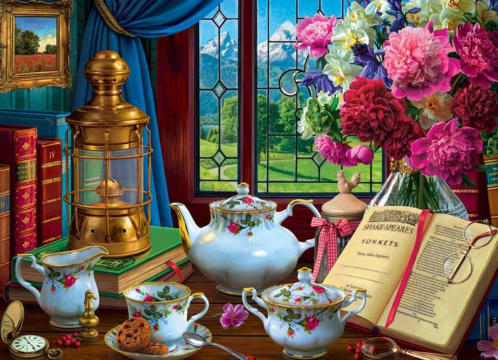 Tea Set 1000Piece Puzzle by Image World, Other Format Barnes & Noble®