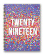 2019 Sparkle Twenty Nineteen Extra Large Spiral Planner