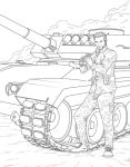 Alternative view 3 of Men in Uniform Adult Coloring Book