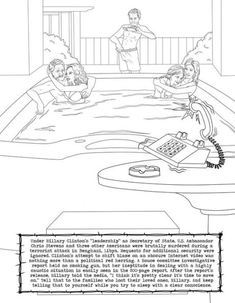 Go the F**k to Jail: An Adult Coloring Book of the Clinton Scandals
