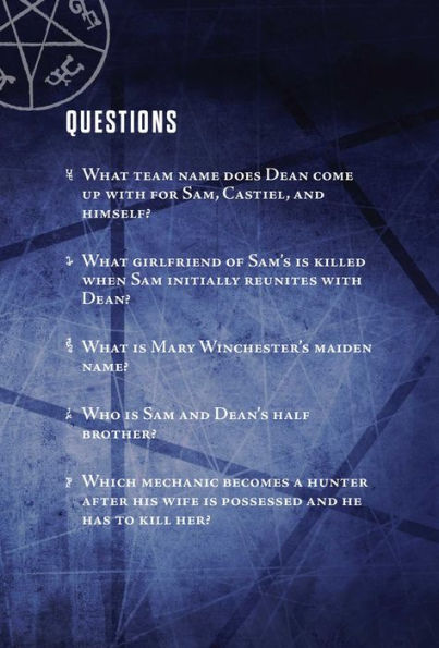 Supernatural Pop Quiz Trivia Deck