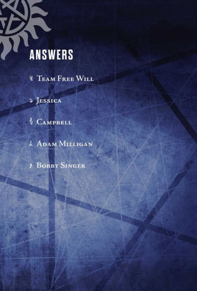 Supernatural Pop Quiz Trivia Deck