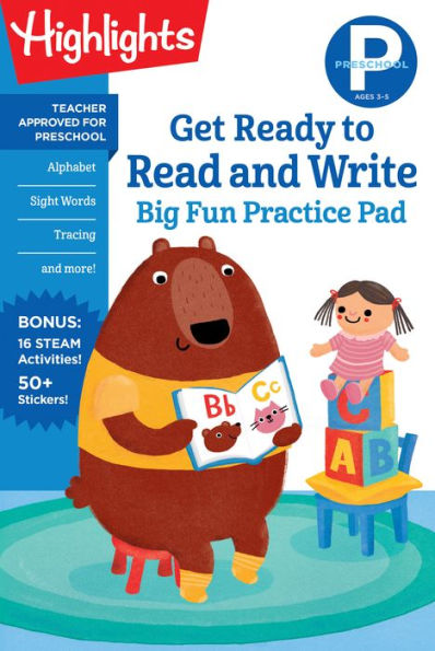 Preschool Get Ready to Read and Write Big Fun Practice Pad