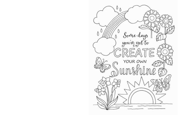 Art of Positivity: 35+ Hopeful Coloring Projects