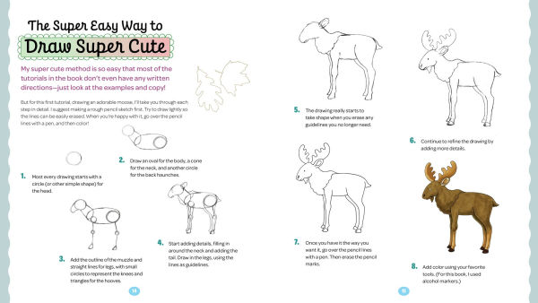 How to Draw Super Cute: Adorable Stuff Step by Step: Easy Guide to How to Draw Everything for Kids & Adults