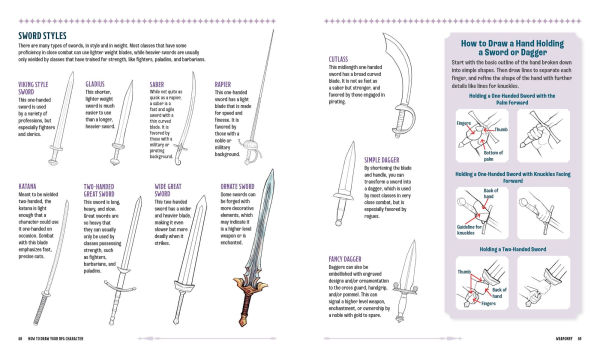 How to Draw Your RPG Character: Armor, Weaponry & Creature Companions - Guide to Drawing Clothing, Armor, Swords, and Dragons for Role-Playing Elves, Orcs, Druids, Sorcerers, and More: Customize Your Fantasy Character Step by Step