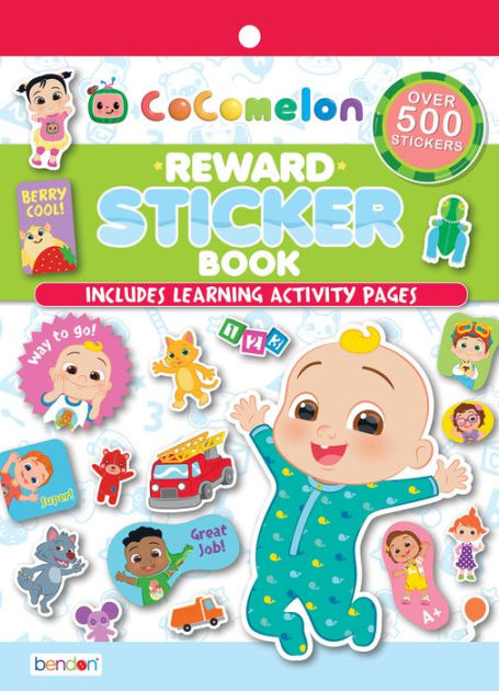 CoComelon Giant Coloring Book with Stickers, 12 Pages (Paperback)