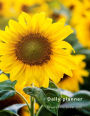 Daily Planner January-December 2020: Large, 1 day per page. Daily Schedule, Goals, To-Dos, Assignments and Tasks. Includes Gratitude section, Meal planner, Mood and Water intake trackers. 11.0' x 8.5'.(Letter) (Sunflower, yellow. Soft matte cover).