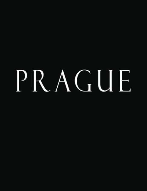 Prague Black And White Decorative Book To Stack Together On