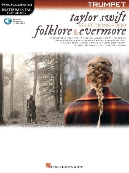 Taylor Swift - Selections from Folklore & Evermore: Trumpet Play-Along Book with Online Audio