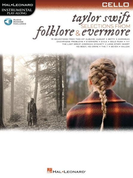 Taylor Swift - Selections from Folklore & Evermore: Cello Play-Along Book with Online Audio