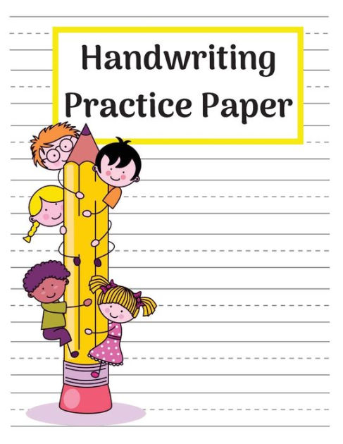 Handwriting Practice Paper Dotted Notebook Big Handwriting Paper