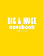 Big & Huge Notebook (300 Pages): Large Size Ruled Notebook, Journal, Diary (8.5 x 11 inches) (Notebook) - Gold Solid Cover
