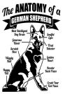 The Anatomy of a German Shepherd: Funny German Shepherd Owners Gift Notebook