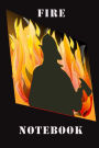 Fire Notebook: Fire Notebook - Unlined Journal Notebook, 100 pages, White paper, 6 x 9 inches