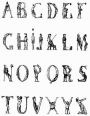 Cursive Writing Paper Notebook: Human Alphabet Art cover