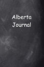 Alberta Journal Chalkboard Design: (Notebook, Diary, Blank Book)