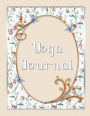 Yoga Journal: 4 Week Yoga Planner Mindfulness Journal B&W Interior Beige Scrapbook