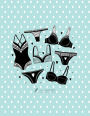 Notebook: Underwear collections cover and Dot pages, Extra large (8.5 x 11) inches, 110 pages, notebooks and journals
