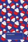 Notebooks: Cupcakes edition, Navy Color, Dotted Grid, 6x9inches