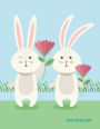 Skechbook: Happy rabbit : 110 Pages of 8.5
