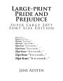 Large-print Pride and Prejudice: Super Large 24pt Font Size Edition