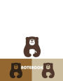 Notebook: Three bears are carry coffee cups on white cover and Dot Graph Line Sketch Blank pages, Extra large (8.5 x 11) inches, 120 pages, White paper, Sketch, Draw and Paint