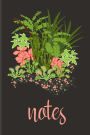 Notes: Carnivorous plants notebook, blank journal, composition book, 6x9 unlined