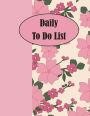 Daily to do list: Daily list of Thing to do and Journal task Notepad to notes and memo Size 8.5*11 inches 111 Full Pages for to do list and follow up task with art image for cover