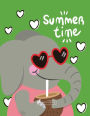 Sketch book: Elephant summer cover (8.5 x 11) inches 110 pages, Blank Unlined Paper for Sketching, Drawing , Whiting , Journaling & Doodling