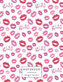 Notebook magic lover: Kiss me on white cover and Lined pages, Extra large (8.5 x 11) inches, 110 pages, White paper
