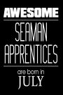 Awesome Seaman Apprentices Are Born In July: USA Military Naval Protection Of Our Borders Gift Notebook