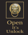 Open it's unlock: Password book: 8x10