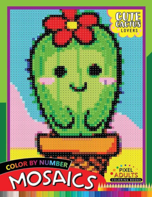 Pixel Color By Number Coloring Book For Adult: Color By Number