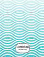 Notebook: Wave pattern : Journal Dot-Grid, Grid, Lined, Blank No Lined: Book: Pocket Notebook Journal Diary, 110 pages, 8.5