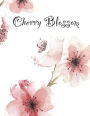 Cherry Blossom: Cherry Blossom flowers on white cover and Dot Graph Line Sketch Blank pages, Extra large (8.5 x 11) inches, 120 pages, White paper, Sketch, Draw and Paint