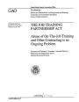 Training and Other Contracting Is an Ongoing Problem