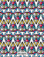 Notebook: Cute owl on white cover and Lined pages, Extra large (8.5 x 11) inches, 110 pages, White paper