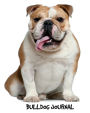 Bulldog Journal: English Bulldog 8 x 10 inch dog notebook, dot grid journal, 150 pages