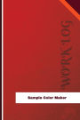 Sample Color Maker Work Log: Work Journal, Work Diary, Log - 126 pages, 6 x 9 inches