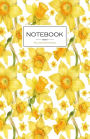 Notebook Yellow Daffodils: Floral Notebook 100 Lined Pages 5.5