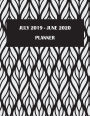 July 2019-June 2020 Planner: Black Art, Calendar Book July 2019-June 2020 Weekly/Monthly/Yearly Calendar Journal, Large 8.5