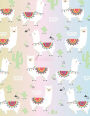Notebook: Cute llama cover and Dot pages, Extra large (8.5 x 11) inches, 110 pages, notebooks and journals