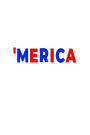 'Merica: Funny 4th Of July Red White And Blue Gift Notebook